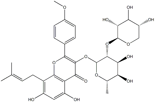 Sagittatoside B Structure